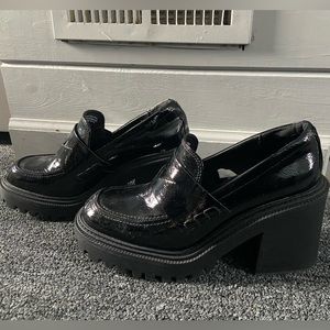 A New Day patent leather clogs
